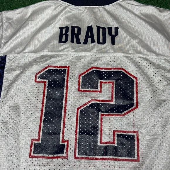 Vintage Y2K Tom Brady New England Patriots Jersey, NFL Football Reebok (Small) - Picture 7 of 9